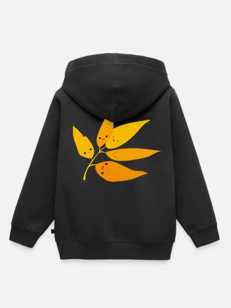 Esche Kawaii - Kinder Premium Organic Hoodie - Schwarz