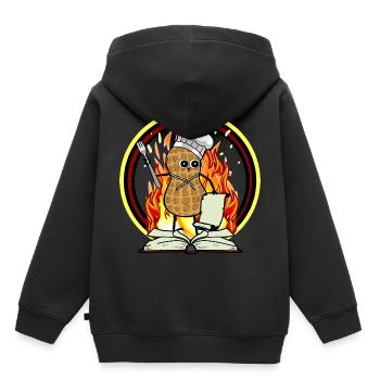 Peanut Cook Cuisines Hobby Chef Cuisine locale - Sweat Premium à capuche enfant bio - noir - Dos - AI Model Kid Male (0cm)
