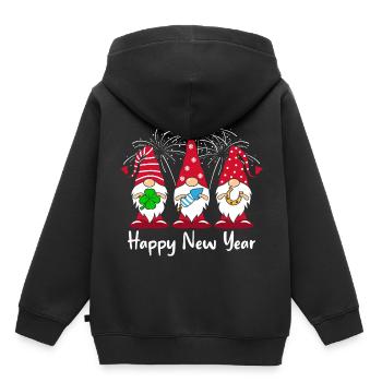 Happy New Year Secret Santa - Kids Premium Organic Hoodie - black - Back - AI Model Kid Male (0cm)