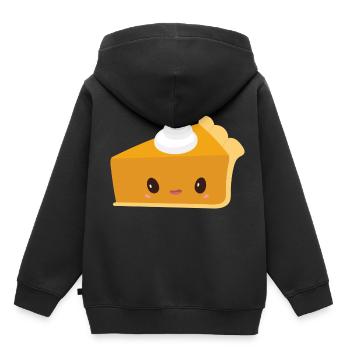 Pumpkin pie - Kids Premium Organic Hoodie - black - Back - AI Model Kid Male (0cm)