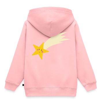 Étoile filante - Sweat Premium à capuche enfant bio - rose - Dos - AI Model Kid Female (0cm)
