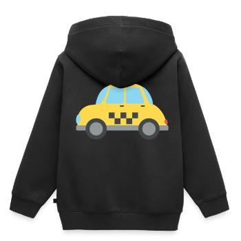 Taxi - Sweat Premium à capuche enfant bio - noir - Dos - AI Model Kid Male (0cm)