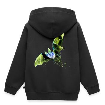 bat - Kids Premium Organic Hoodie - black - Back - AI Model Kid Male (0cm)