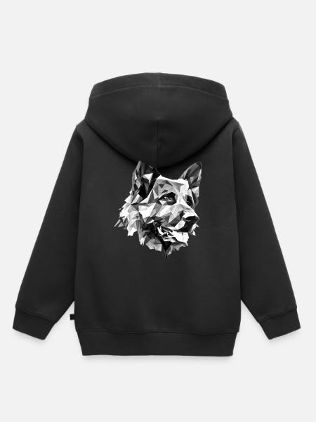 Duitse herder - Kinder Premium hoodie biologisch - zwart