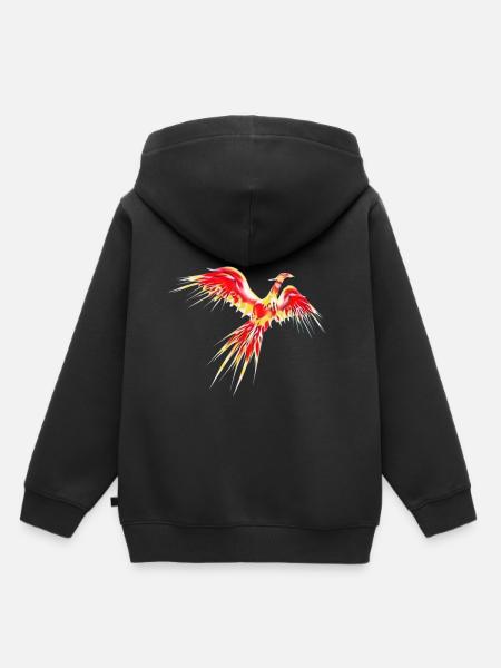 Phoenix - Kinder Premium Organic Hoodie - Schwarz