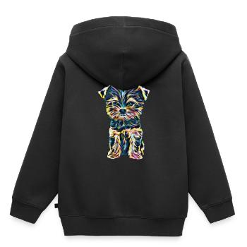 Yorkshire Terrier - Kids Premium Organic Hoodie - black - Back - AI Model Kid Male (0cm)