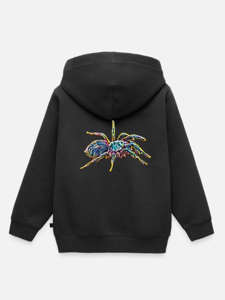 Tarantel - Kinder Premium Organic Hoodie - Schwarz