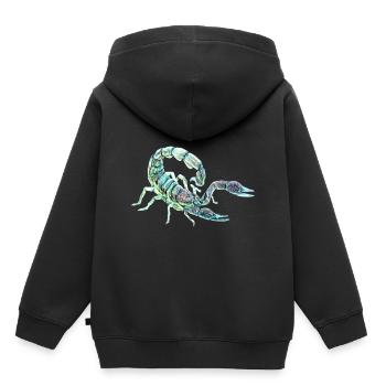 Scorpion - Sweat Premium à capuche enfant bio - noir - Dos - AI Model Kid Male (0cm)