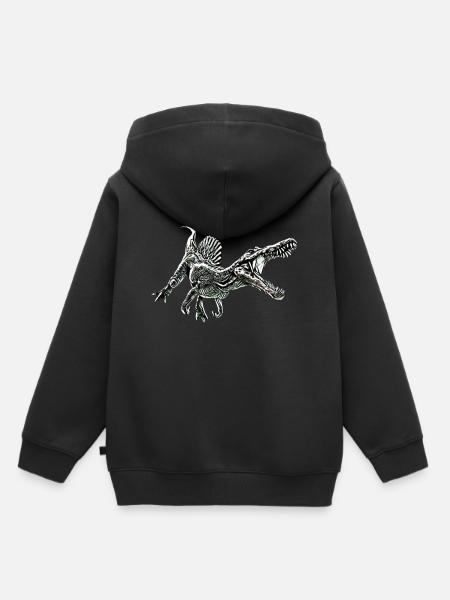 Spinosaurus - Kinder Premium Organic Hoodie - Schwarz