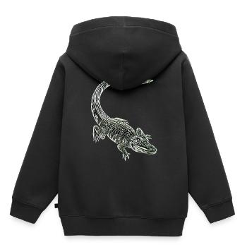 Alligator - Sweat Premium à capuche enfant bio - noir - Dos - AI Model Kid Male (0cm)
