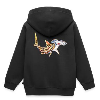 Hammerhai - Kinder Premium Organic Hoodie - Schwarz - Hinten - AI Model Kid Male (0cm)