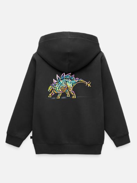 Stegosaurus - Kinder Premium Organic Hoodie - Schwarz