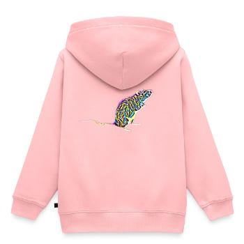 rat - Kids Premium Organic Hoodie - rose - Back - AI Model Kid Female (0cm)