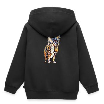 Chihuahua - Kinder Premium Organic Hoodie - Schwarz - Hinten - AI Model Kid Male (0cm)