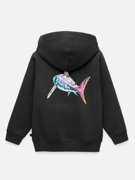 Hai - Kinder Premium Organic Hoodie - Schwarz