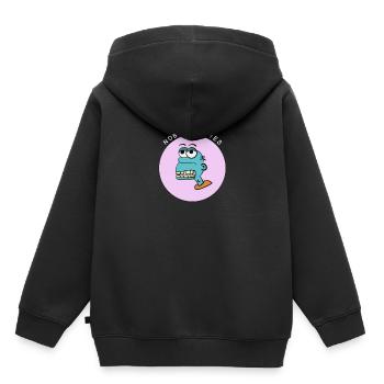 Nobody Cares - Sweat Premium à capuche enfant bio - noir - Dos - AI Model Kid Male (0cm)