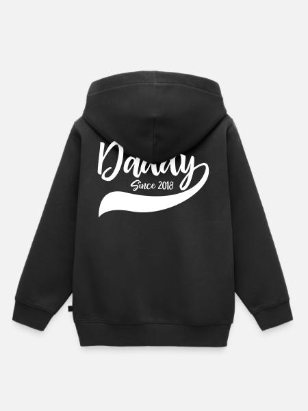Daddy Since 2018 - Kinder Premium Organic Hoodie - Schwarz