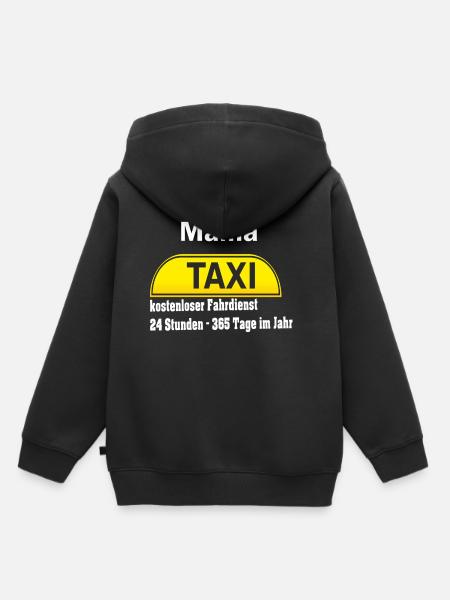 Mama Taxi - Kinder Premium Organic Hoodie - Schwarz