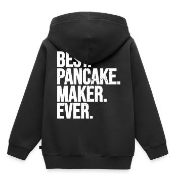 Meilleur fabricant de crêpes - Sweat Premium à capuche enfant bio - noir - Dos - AI Model Kid Male (0cm)