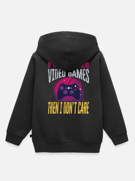 Zocker Gamer Designe - Kinder Premium Organic Hoodie - Schwarz
