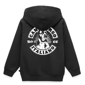 Cane Corso - Sweat Premium à capuche enfant bio - noir - Dos - AI Model Kid Male (0cm)
