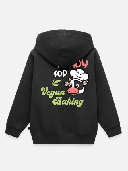 Ready for Vegan Baking - Kinder Premium Organic Hoodie - Schwarz