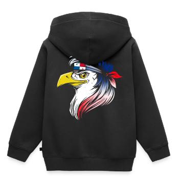 Panama - Sweat Premium à capuche enfant bio - noir - Dos - AI Model Kid Male (0cm)