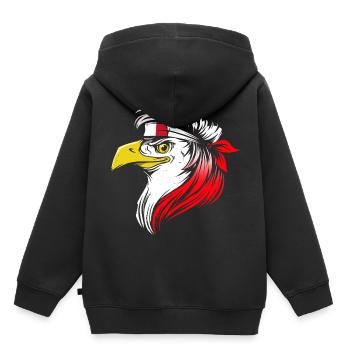 Malte - Sweat Premium à capuche enfant bio - noir - Dos - AI Model Kid Male (0cm)