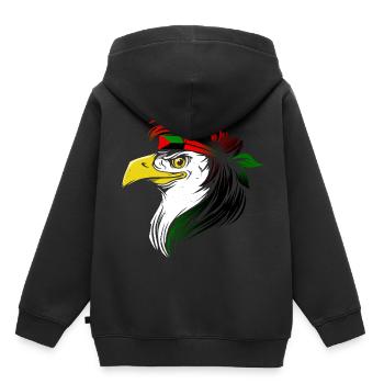 Martinique - Sweat Premium à capuche enfant bio - noir - Dos - AI Model Kid Male (0cm)
