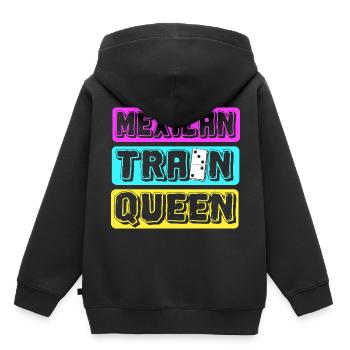 Mexican Train Domino - Kinder Premium Organic Hoodie - Schwarz - Hinten - AI Model Kid Male (0cm)