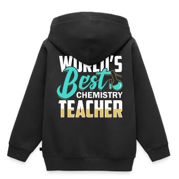 chimie - Sweat Premium à capuche enfant bio - noir - Dos - AI Model Kid Male (0cm)