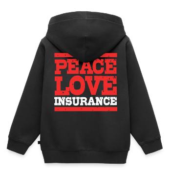 Versicherung Versicherungsagent - Kinder Premium Organic Hoodie - Schwarz - Hinten - AI Model Kid Male (0cm)