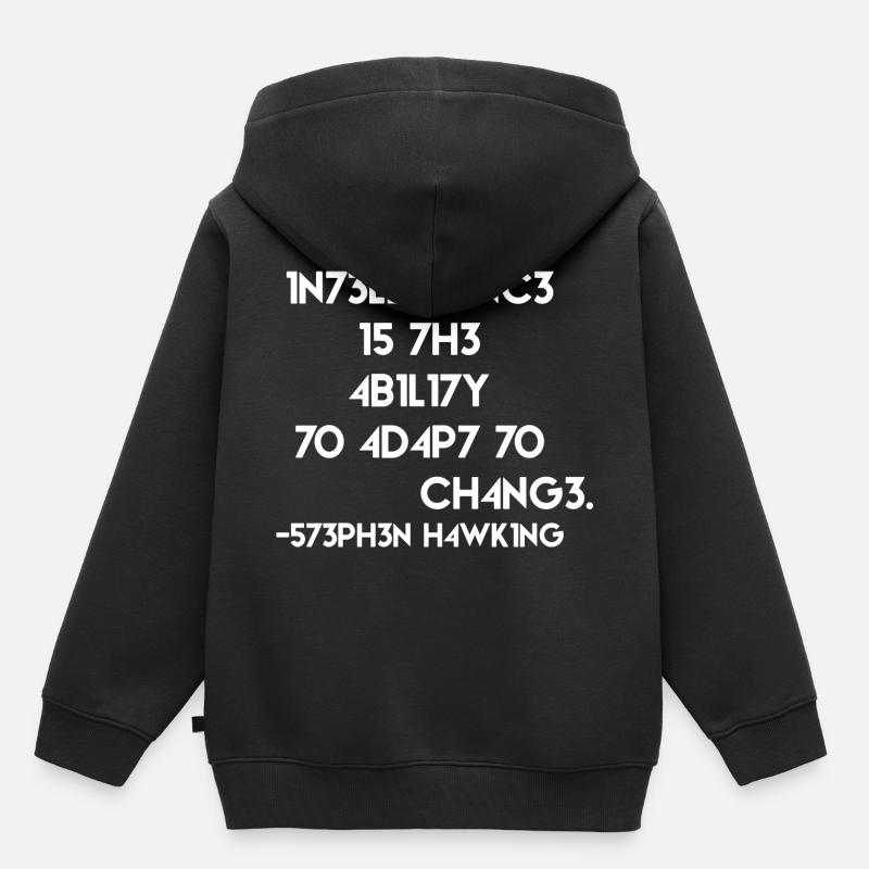 Quote physicist programmer - Kids Premium Organic Hoodie - black