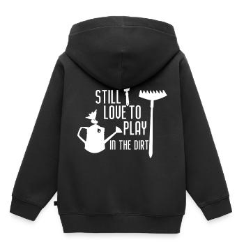 Gärtner - Kinder Premium Organic Hoodie - Schwarz - Hinten - AI Model Kid Male (0cm)