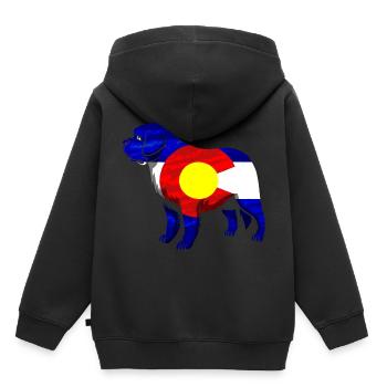Colorado Colorado Hemd Colorado Liebhabergeschenk - Kinder Premium Organic Hoodie - Schwarz - Hinten - AI Model Kid Male (0cm)