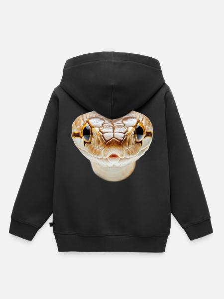 Schlange - Kinder Premium Organic Hoodie - Schwarz