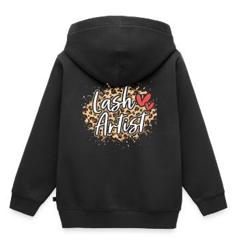 Cosmetics Make-up Beautician - Kids Premium Organic Hoodie - black - Back - AI Model Kid Male (0cm)