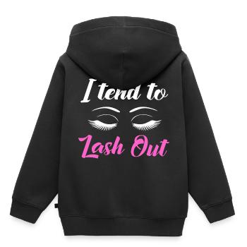 Cosmetics Make-up Beautician - Kids Premium Organic Hoodie - black - Back - AI Model Kid Male (0cm)