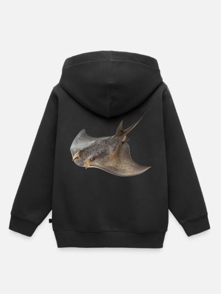Stachelrochen - Kinder Premium Organic Hoodie - Schwarz