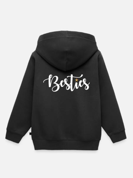 Besties - Kinder Premium Organic Hoodie - Schwarz