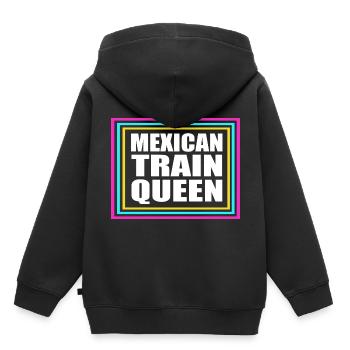 Domino Mexican Train - Kinder Premium Organic Hoodie - Schwarz - Hinten - AI Model Kid Male (0cm)