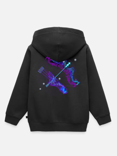 Schuetze Sagittarius Zodiac Sternzeichen - Kinder Premium Organic Hoodie - Schwarz