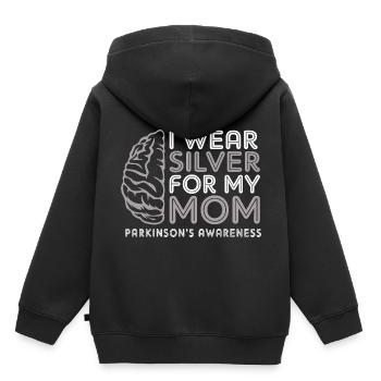 Parkinson Krankheit - Kinder Premium Organic Hoodie - Schwarz - Hinten - AI Model Kid Male (0cm)