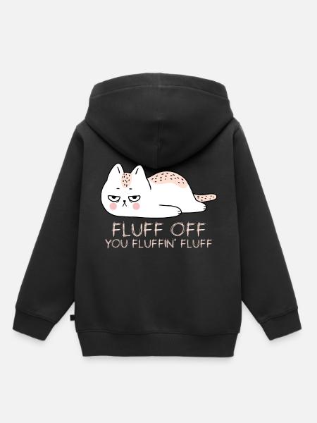 Cat - Kinder Premium hoodie biologisch - zwart