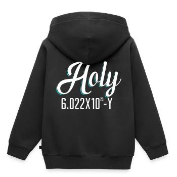 Chemie - Kinder Premium Organic Hoodie - Schwarz - Hinten - AI Model Kid Male (0cm)