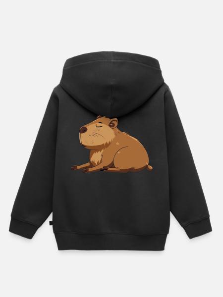 Wasserschwein - Kinder Premium Organic Hoodie - Schwarz