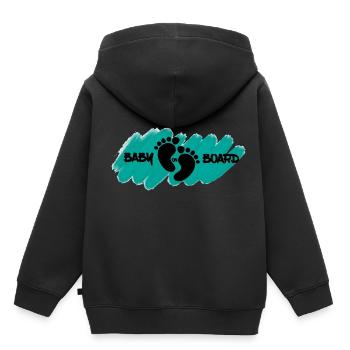 Baby on Board - Sweat Premium à capuche enfant bio - noir - Dos - AI Model Kid Male (0cm)