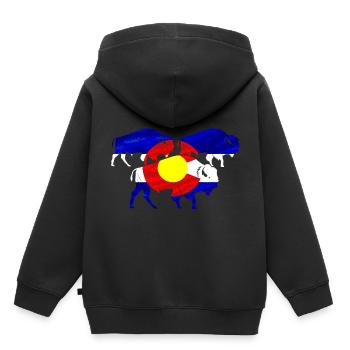 Colorado Colorado Shirt Colorado Liebhaber-Geschen - Kinder Premium Organic Hoodie - Schwarz - Hinten - AI Model Kid Male (0cm)
