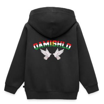 Kurdistan - Sweat Premium à capuche enfant bio - noir - Dos - AI Model Kid Male (0cm)