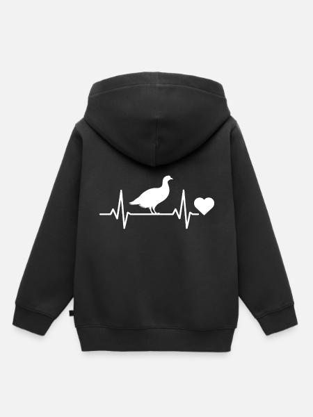 Auerhahn - Kinder Premium Organic Hoodie - Schwarz